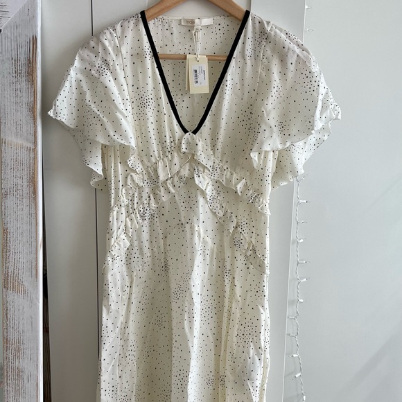 maje silk dress with star patterns size 34 - Picture 2 of 4